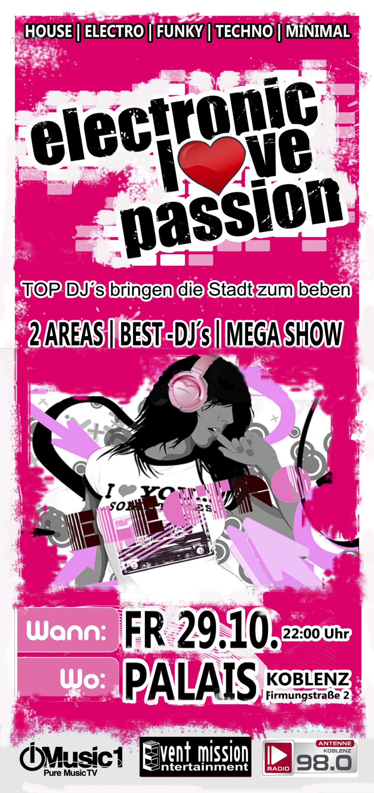 [29.10.2010] Electronic Love Passion @ Palais, Koblenz