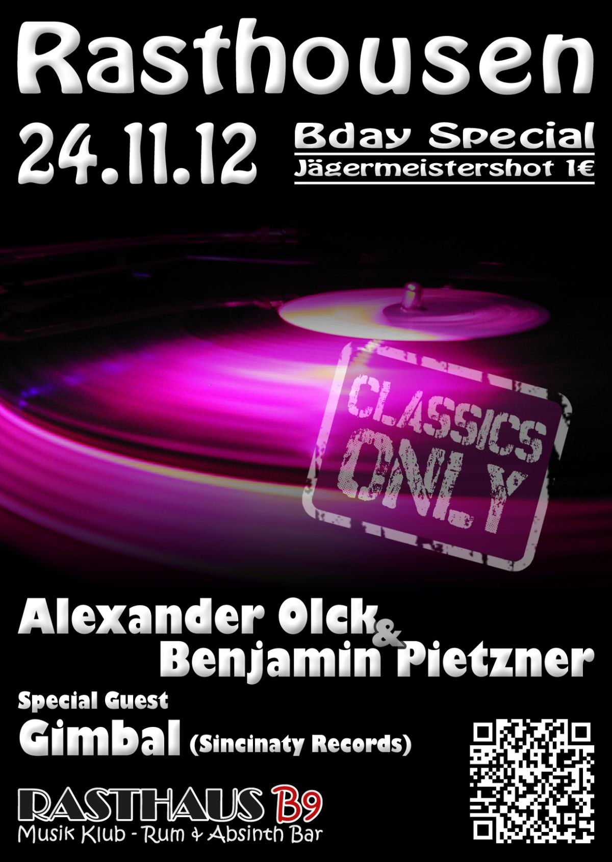 [24.11.2012] Rasthousen - BDay &amp; Classic Special @ Rasthaus B9, Bad Breisig