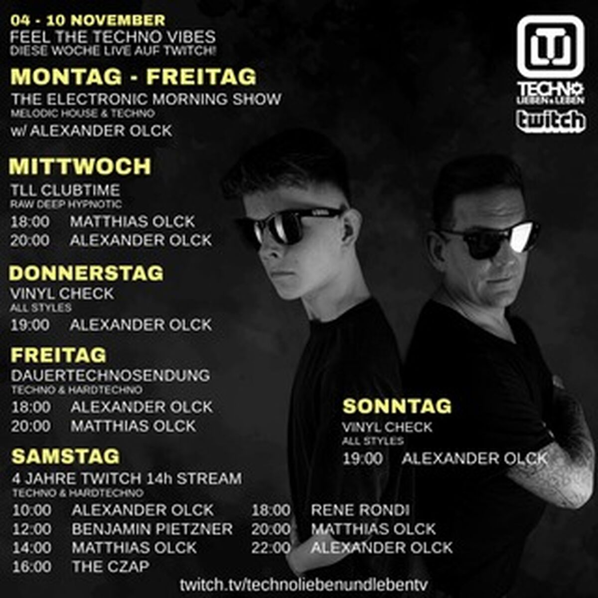 [09.11.2024] Techno Lieben &amp; Leben Livestream @ Twitch