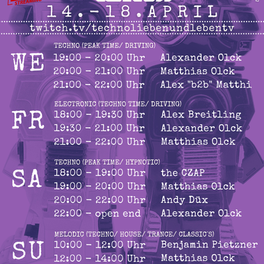 [18.04.2021] Techno Lieben &amp; Leben Livestream @ Twitch