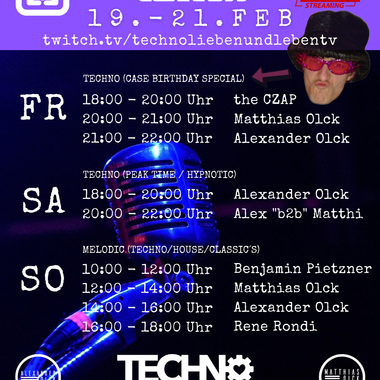 [21.02.2021] Techno Lieben &amp; Leben Livestream @ Twitch