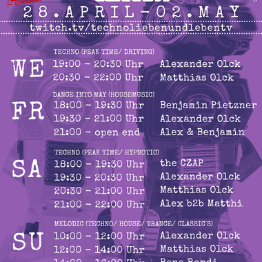 [30.04.2021] Techno Lieben &amp; Leben Livestream @ Twitch