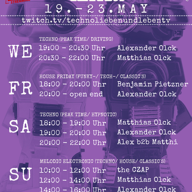 [21.05.2021] Techno Lieben &amp; Leben Livestream @ Twitch