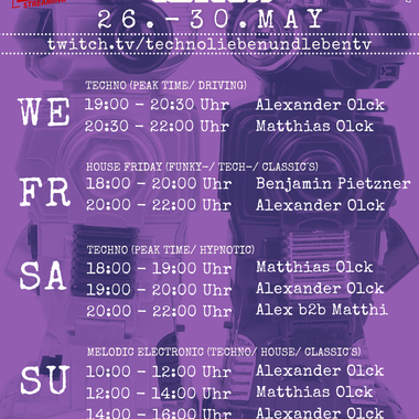 [28.05.2021] Techno Lieben &amp; Leben Livestream @ Twitch