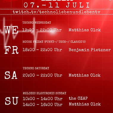 [09.07.2021] Techno Lieben &amp; Leben Livestream @ Twitch