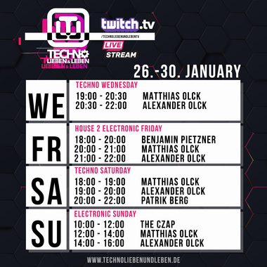 [28.01.2022] Techno Lieben &amp; Leben Livestream @ Twitch
