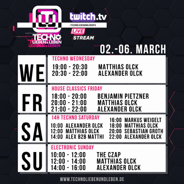 [04.03.2022] Techno Lieben &amp; Leben Livestream @ Twitch
