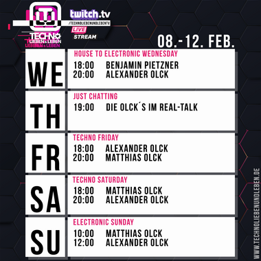 [08.02.2023] Techno Lieben &amp; Leben Livestream @ Twitch